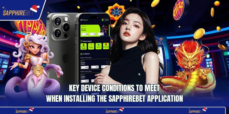 Key device conditions to meet when installing the Sapphirebet application