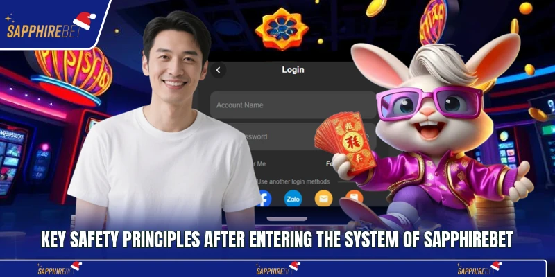 Key safety principles after entering the system of Sapphirebet