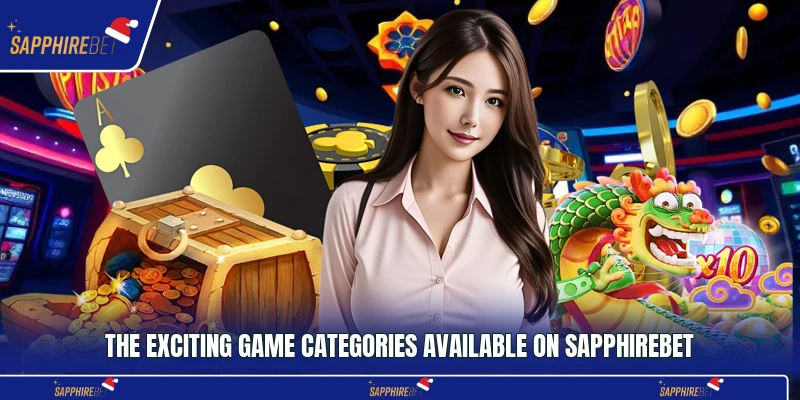 The exciting game categories available on Sapphirebet