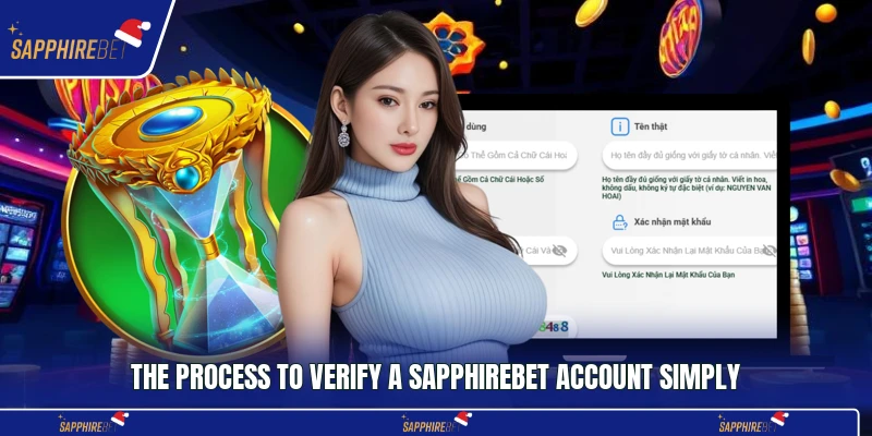 The process to verify a Sapphirebet account simply